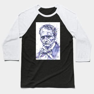 CHARLES BAUDELAIRE - watercolor and ink portrait Baseball T-Shirt